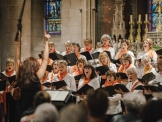 Le choeur sous la direction de Marjolaine Reymond