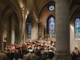 Le choeur sous la direction de Marjolaine Reymond