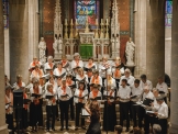 Le choeur sous la direction de Marjolaine Reymond